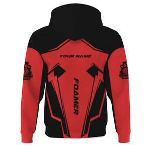 Railspirit Personalized Seaboard Air Line Railroad Hoodie Railway Trainspotter Style Zip Up Hoodie Gift Idea For Foamers