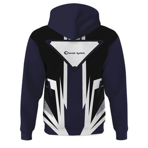 Railspirit Chessie System Railroad Hoodie Bold Graphic Style All Over Printed Zip Up Hoodie