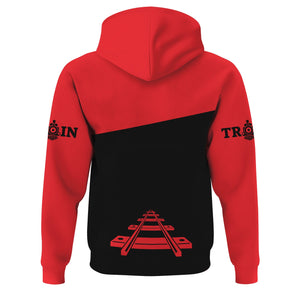 Railspirit Custom Name Chicago, Milwaukee, St. Paul and Pacific Railroad Hoodie One Track Mind Milwaukee Road Printed Zip Hoodie