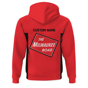 Railspirit Custom Name Chicago, Milwaukee, St. Paul and Pacific Railroad Hoodie Yes I Need All Those Train Milwaukee Road Printed Zip Hoodie