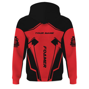 Railspirit Personalized Chicago, Milwaukee, St. Paul and Pacific Railroad Hoodie Railway Trainspotter Style Milwaukee Road Zip Up Hoodie