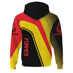 Railspirit Personalized Chicago, Milwaukee, St. Paul and Pacific Railroad Hoodie Vibrant Striking Style Milwaukee Road Zip Up Hoodie