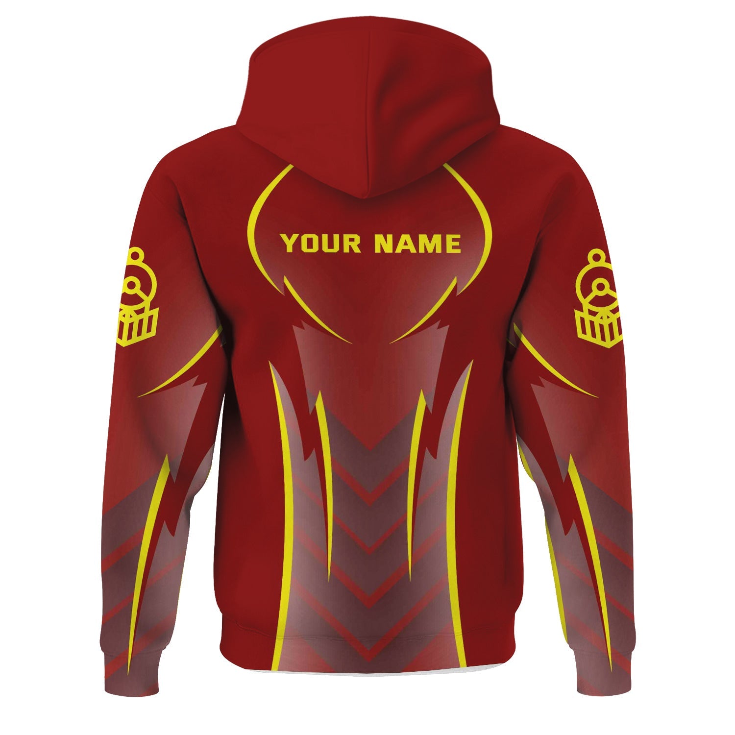 Railspirit Personalized Denver and Rio Grande Western Railroad Hoodie Striking Line Style Train Zip Up Hoodie For Locomotive Lovers