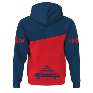 Railspirit Custom Name Wabash Railroad Hoodie One Track Mind Printed Zip Hoodie