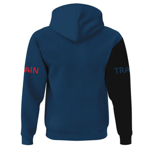 Railspirit Custom Name Wabash Railroad Hoodie Railroad Crossing Sign Printed Zip Hoodie