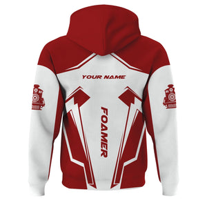 Railspirit Personalized Lehigh Valley Railroad Hoodie Railway Trainspotter Style Zip Up Hoodie Gift Idea For Foamers