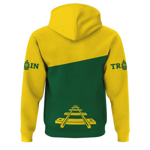 Railspirit Custom Name Maine Central Railroad Hoodie One Track Mind Printed Zip Hoodie