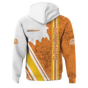 Railspirit Personalized BNSF Railway Hoodie All Over Printed Unisex Zip Up Hoodie