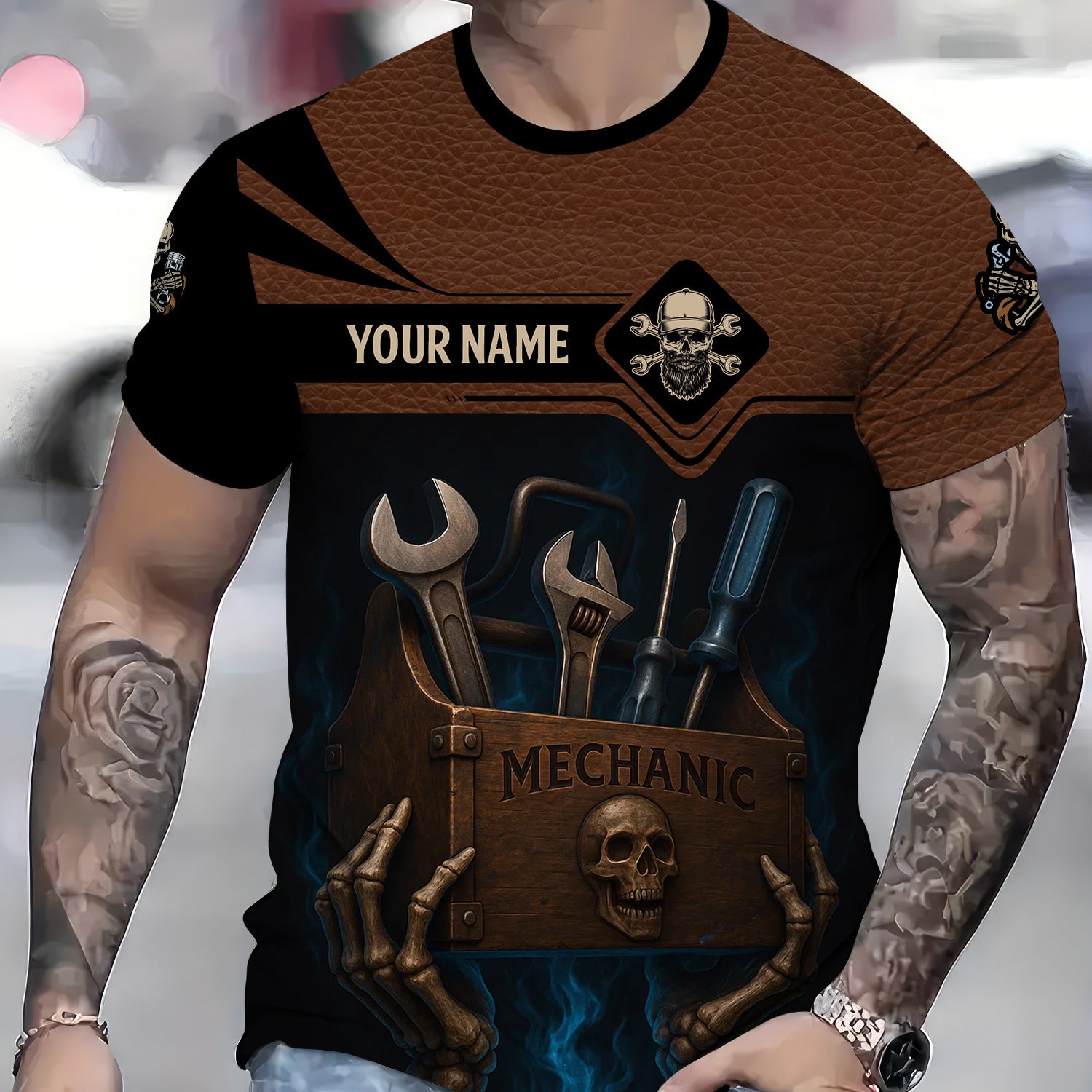 Personalized Mechanic Shirt, I Don't Have An Inside Voice Just A Mouth With No Filter, Gift For Men