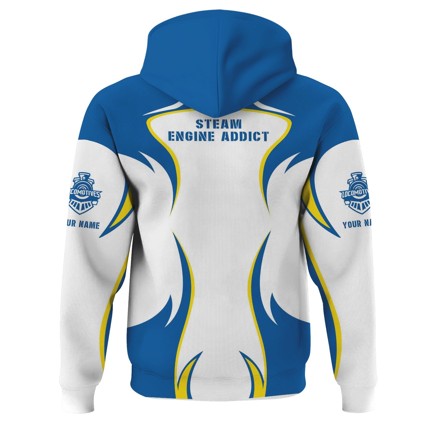 Railspirit Personalized Union Pacific Railroad Hoodie Distinctive Flame Style Big Boy Zip Up Hoodie For Steam Engine Addict