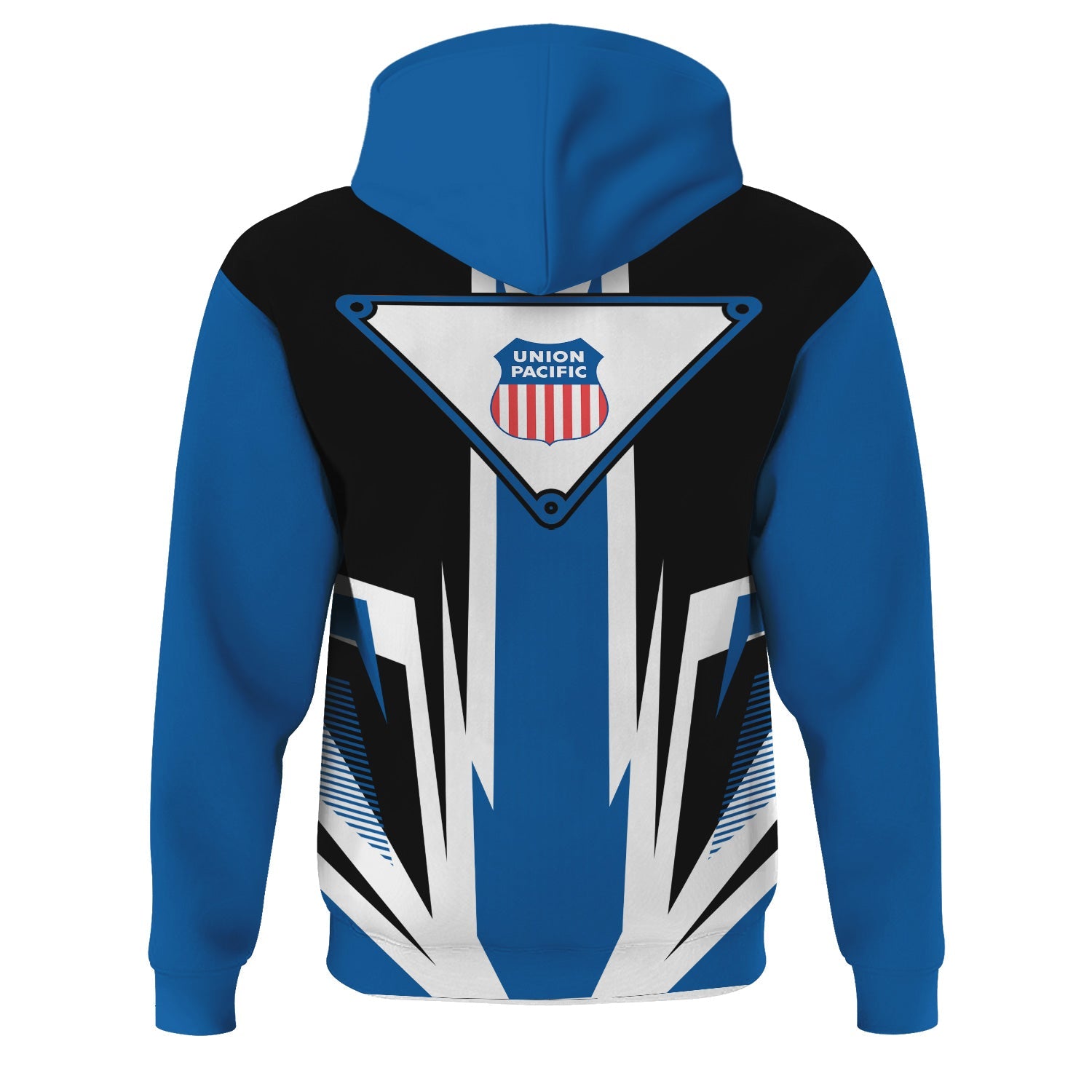 Railspirit Union Pacific Railroad Hoodie Bold Graphic Style Big Boy All Over Printed Zip Up Hoodie
