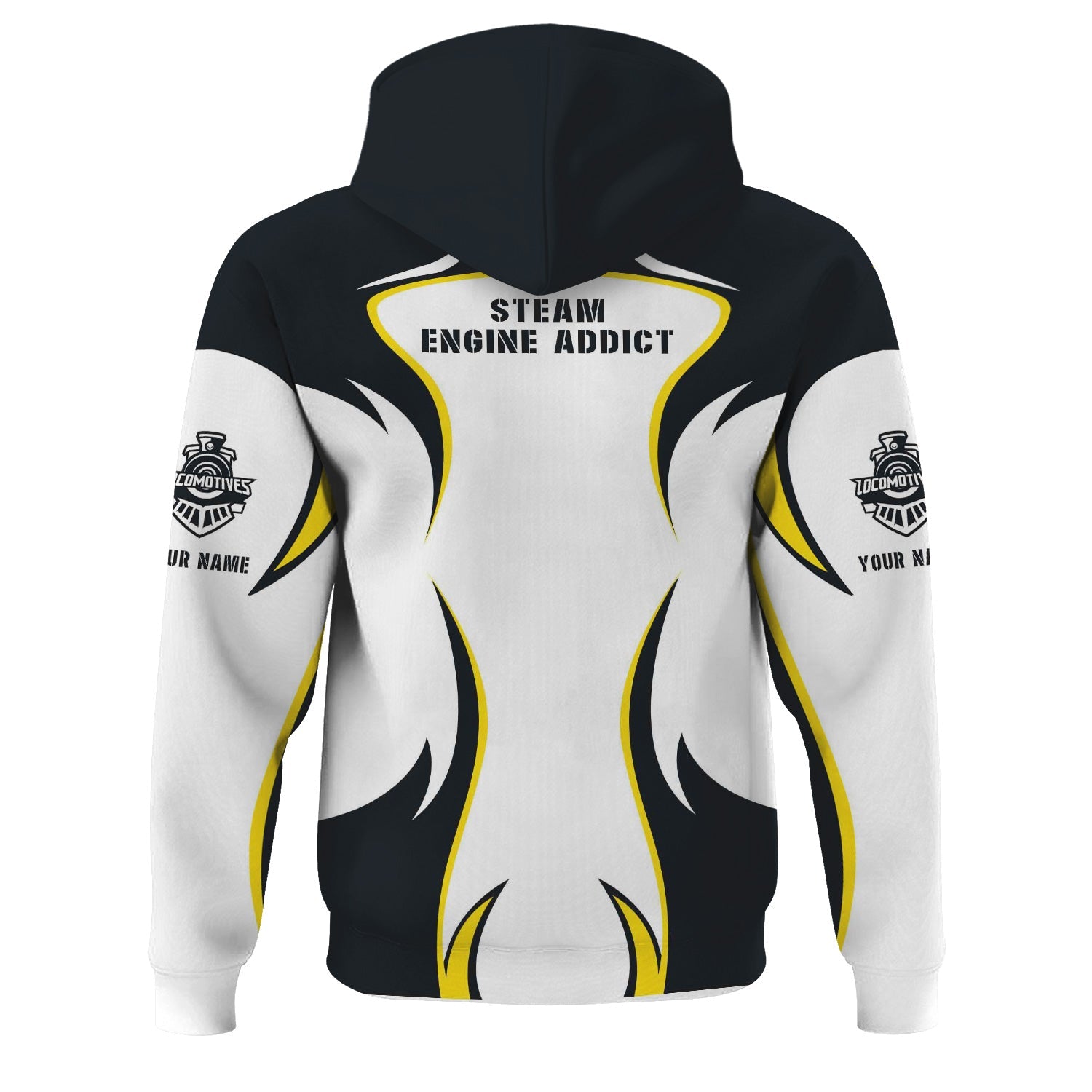 Railspirit Personalized Western Pacific Railroad Hoodie Distinctive Flame Style Zip Up Hoodie For Steam Engine Addict