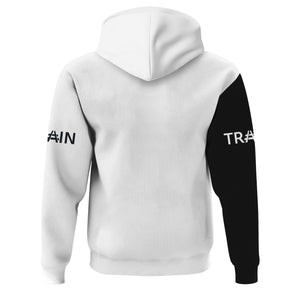 Railspirit Custom Name Western Pacific Railroad Hoodie Railroad Crossing Sign Printed Zip Hoodie