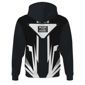 Railspirit Western Pacific Railroad Hoodie Bold Graphic Style All Over Printed Zip Up Hoodie