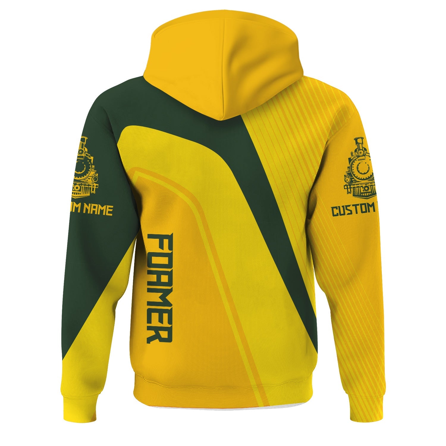 Railspirit Personalized New York, New Haven and Hartford Railroad Hoodie Vibrant Striking Style New Haven Railroad Zip Up Hoodie For Rail Enthusiasts