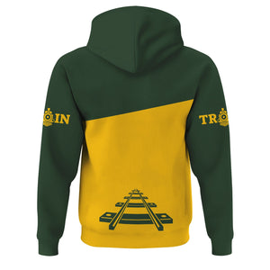 Railspirit Custom Name New York, New Haven and Hartford Railroad Hoodie One Track Mind New Haven Railroad Printed Zip Hoodie