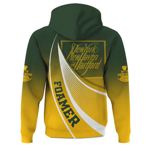 Railspirit Personalized New York, New Haven and Hartford Railroad Hoodie Railway-Themed Style New Haven Railroad Zip Up Hoodie Gift For Trainspotter
