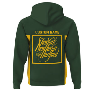 Railspirit Custom Name New York, New Haven and Hartford Railroad Hoodie Yes I Need All Those Train New Haven Railroad Printed Zip Hoodie