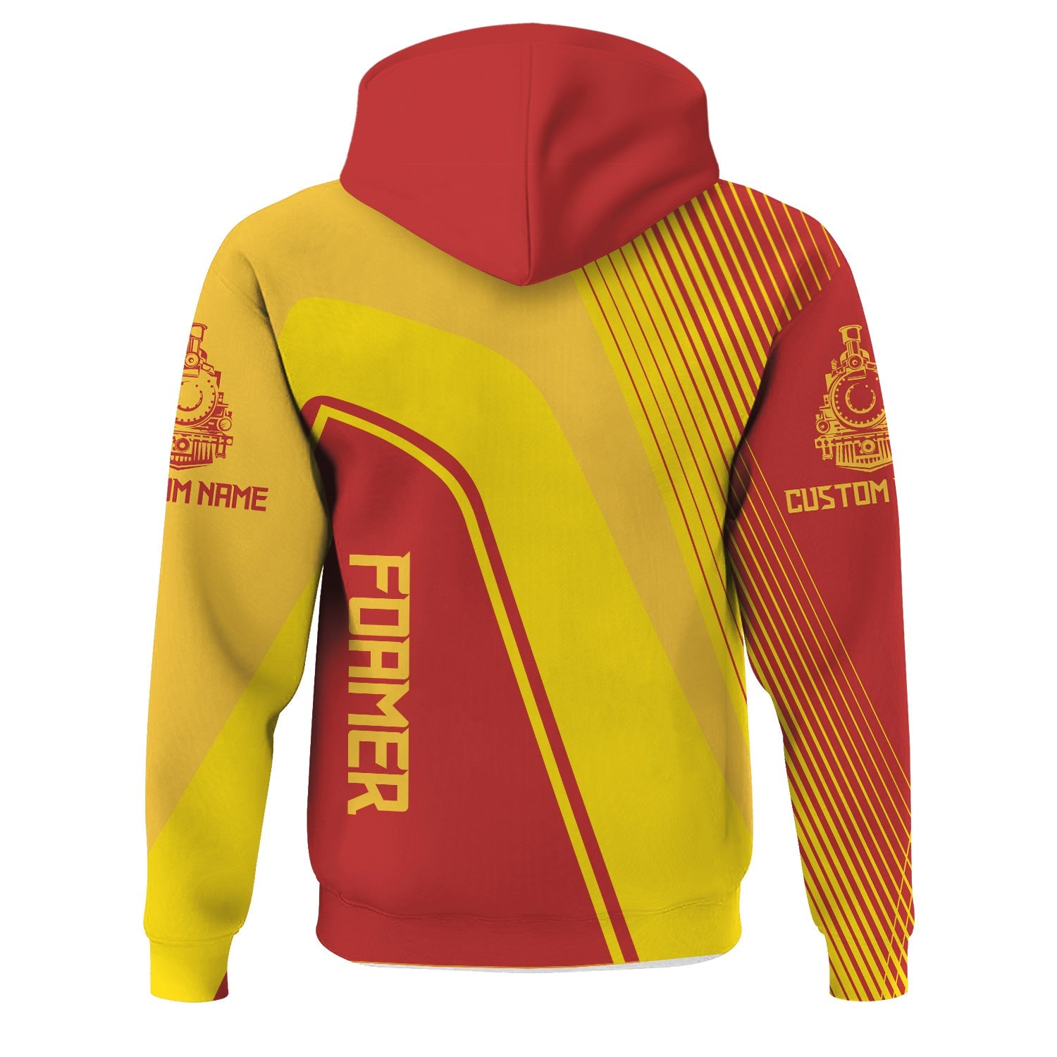 Railspirit Personalized Louisville and Nashville Railroad Hoodie Vibrant Striking Style L&N Zip Up Hoodie For Rail Enthusiasts