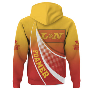 Railspirit Personalized Louisville and Nashville Railroad Hoodie Railway-Themed Style L&N Zip Up Hoodie Gift Idea For Trainspotter