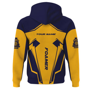 Railspirit Personalized Chesapeake and Ohio Railway Hoodie Railway Trainspotter Style C&O Zip Up Hoodie Gift Idea For Foamers