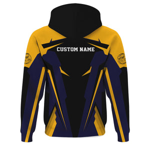 Railspirit Personalized Chesapeake and Ohio Railway Hoodie Strong Line Style C&O Train Hoodie Gift Idea For Train Lover