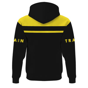 Railspirit Custom Name Clinchfield Railroad Hoodie American Train Ticket Printed Zip Hoodie