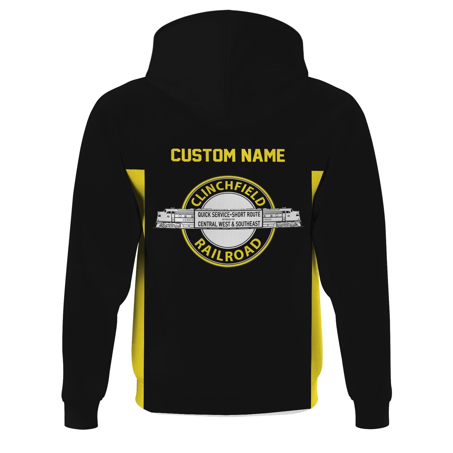 Railspirit Custom Name Clinchfield Railroad Hoodie Yes I Need All Those Train Printed Zip Hoodie
