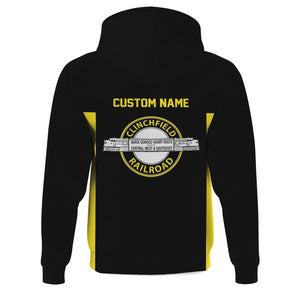Railspirit Custom Name Clinchfield Railroad Hoodie Yes I Need All Those Train Printed Zip Hoodie