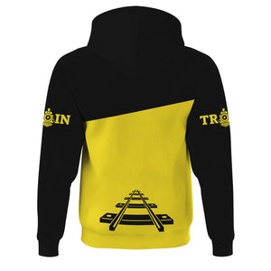 Railspirit Custom Name Clinchfield Railroad Hoodie One Track Mind Printed Zip Hoodie