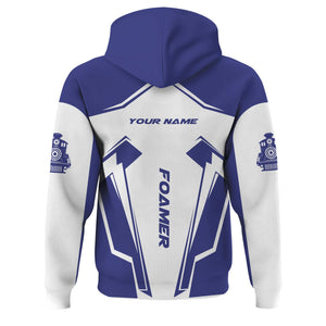 Railspirit Personalized New York, Chicago and St. Louis Railroad Hoodie Railway Trainspotter Style Nickel Plate Road Zip Up Hoodie Gift For Foamers