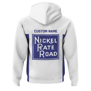 Railspirit Custom Name New York, Chicago and St. Louis Railroad Hoodie Yes I Need All Those Train Nickel Plate Road Printed Zip Hoodie