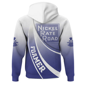 Railspirit Personalized New York, Chicago and St. Louis Railroad Hoodie Railway-Themed Style Nickel Plate Road Zip Up Hoodie Gift For Trainspotter