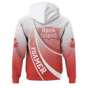 Railspirit Personalized Chicago, Rock Island and Pacific Railroad Hoodie Railway-Themed Style Rock Island Railroad Zip Up Hoodie