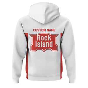 Railspirit Custom Name Chicago, Rock Island and Pacific Railroad Hoodie Yes I Need All Those Train Rock Island Railroad Printed Zip Hoodie