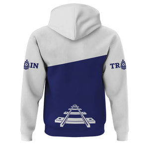 Railspirit Custom Name B&O Great States Railroad Hoodie One Track Mind Printed Zip Hoodie