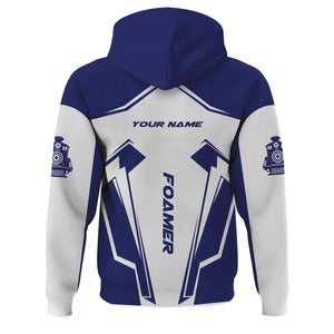 Railspirit Personalized B&O Great States Railroad Hoodie Railway Trainspotter Style Zip Up Hoodie Gift Idea For Foamers