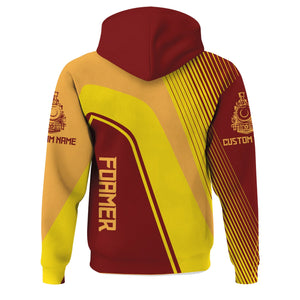 Railspirit Personalized Duluth, Missabe, & Iron Range Railroad Hoodie Vibrant Striking Style Zip Up Hoodie For Rail Enthusiasts