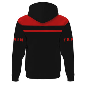 Railspirit Custom Name The Chief Santa Fe Railroad Hoodie American Train Ticket Printed Zip Hoodie