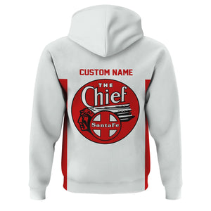 Railspirit Custom Name The Chief Santa Fe Railroad Hoodie Yes I Need All Those Train Printed Zip Hoodie