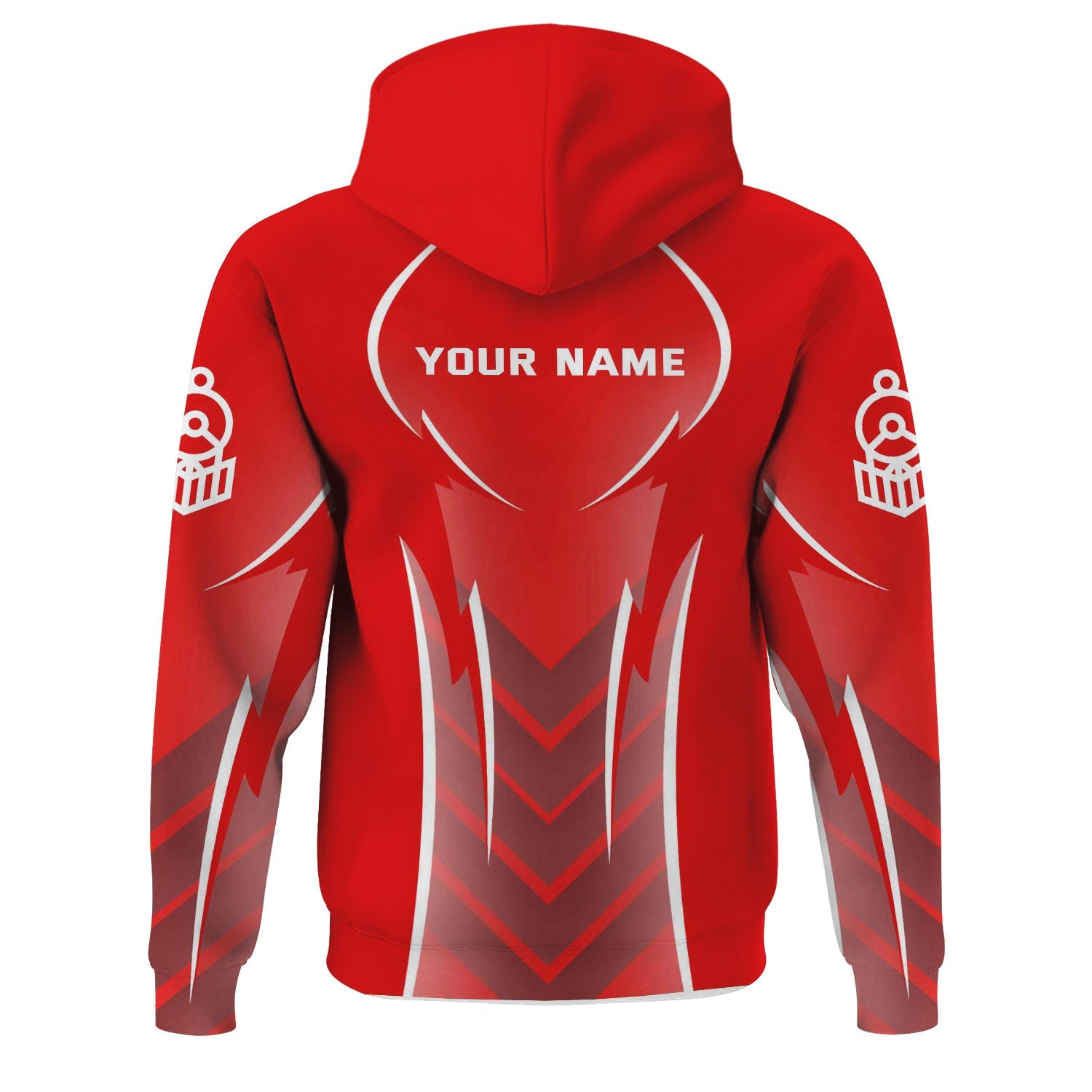 Railspirit Personalized Katy Railroad Hoodie Striking Line Style Train Zip Up Hoodie For Locomotive Lovers