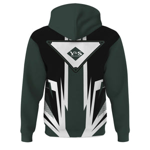 Railspirit Youngstown & Southern Railroad Hoodie Bold Graphic Style All Over Printed Zip Up Hoodie