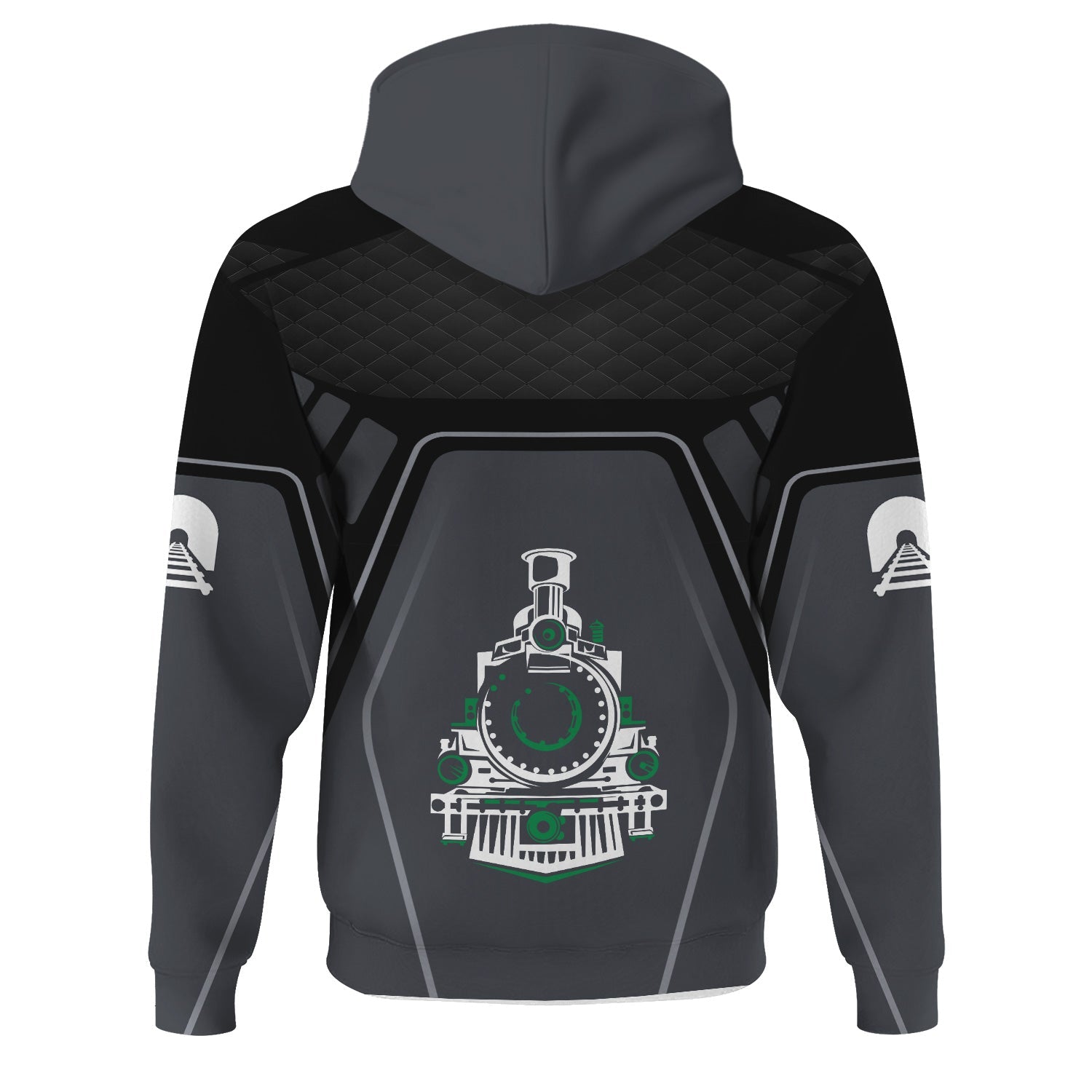 Railspirit Personalized Pittsburgh And Lake Erie Railroad Hoodie Steam Locomotive Engine Graphic Train Zip Up Hoodie All Over Print