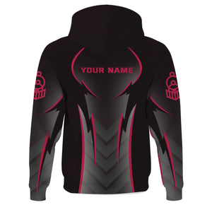 Railspirit Personalized Durango And Silverton Narrow Gauge Railroad Hoodie Striking Line Style Train Zip Up Hoodie For Locomotive Lovers