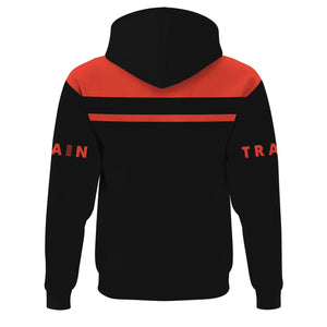 Railspirit Custom Name Strasburg Railroad Hoodie American Train Ticket Printed Zip Hoodie