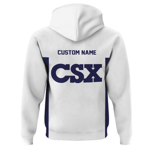 Railspirit Custom Name CSX Transportation Railroad Hoodie Yes I Need All Those Train Printed Zip Hoodie