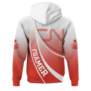 Railspirit Personalized Canadian National Railroad Hoodie Railway-Themed Style Zip Up Hoodie Gift Idea For Trainspotter