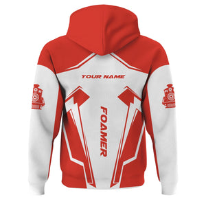 Railspirit Personalized Canadian National Railroad Hoodie Railway Trainspotter Style Zip Up Hoodie Gift Idea For Foamers