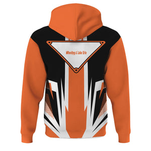 Railspirit Wheeling And Lake Erie Railroad Hoodie Bold Graphic Style All Over Printed Zip Up Hoodie