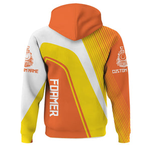 Railspirit Personalized Wheeling And Lake Erie Railroad Hoodie Vibrant Striking Style Zip Up Hoodie For Rail Enthusiasts